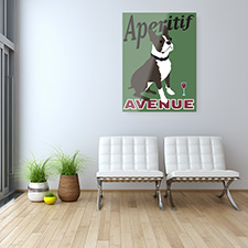 aperitif dog metal print