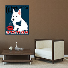 caffeine dog poster